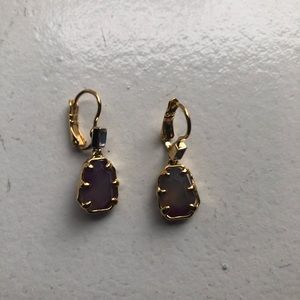 Kate Spade Lever Back Stone earrings